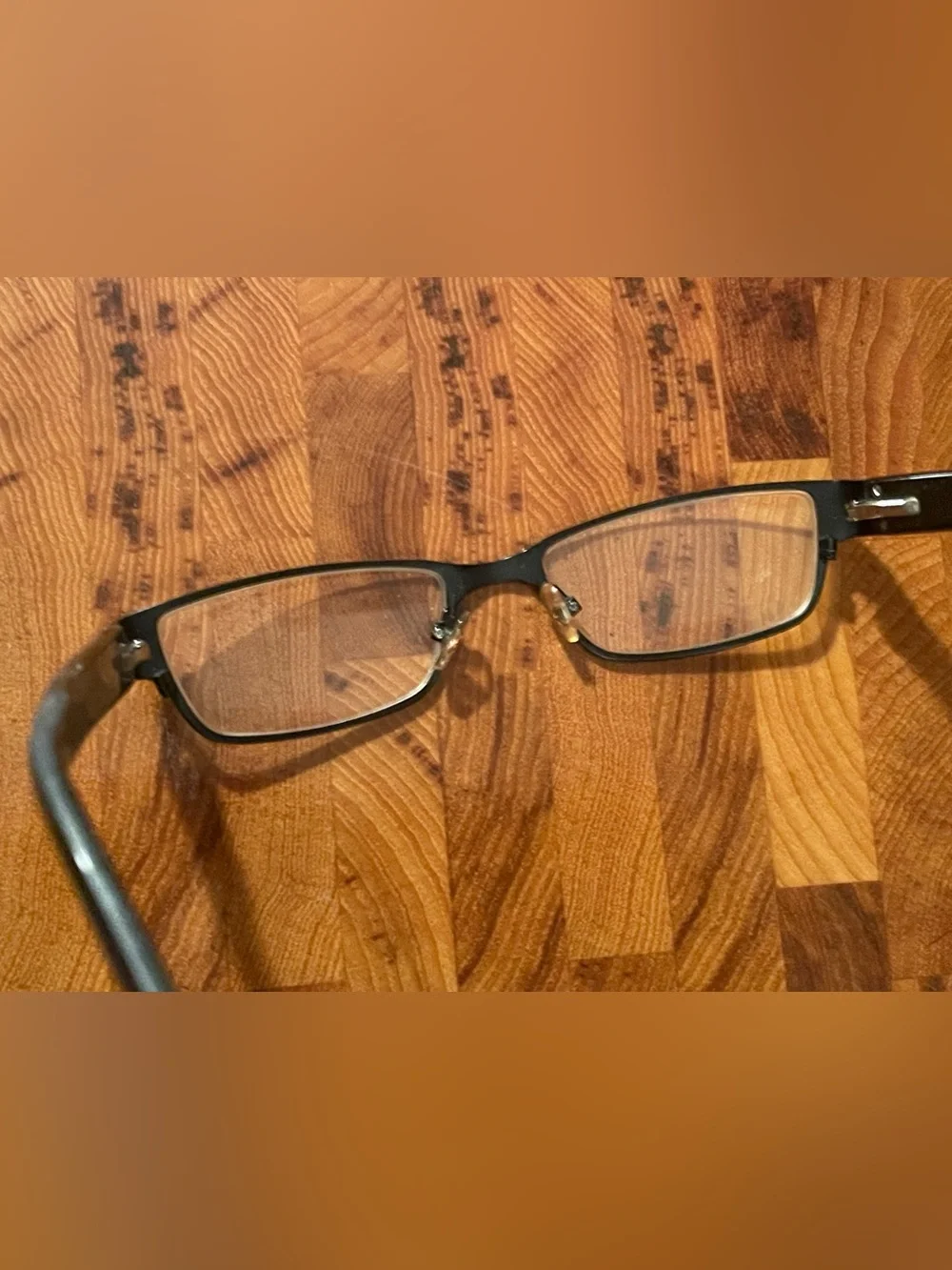 Vintage Kardashian Kollection Eyeglasses Frames Purple Black Metal Rectangular